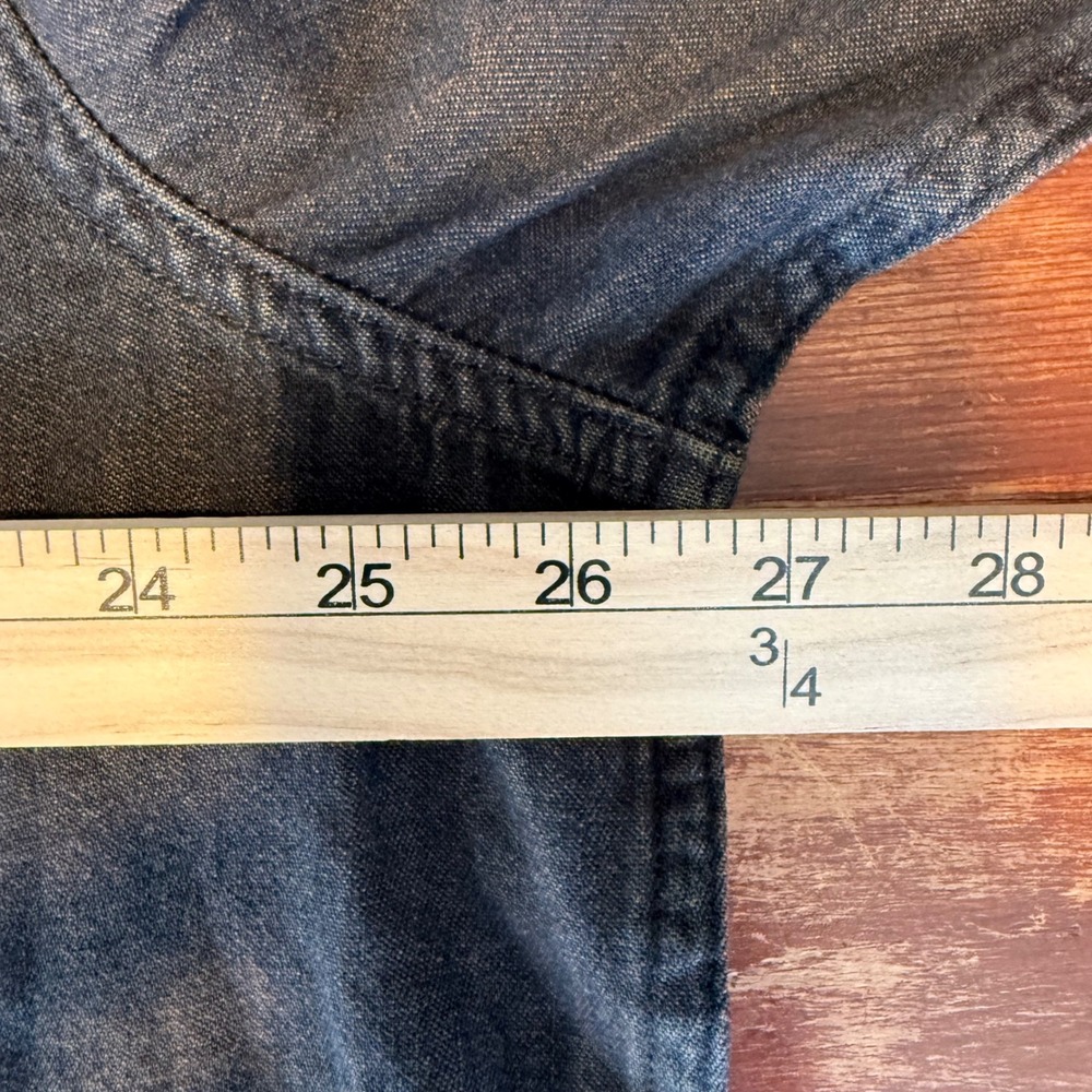 Levi's The Worker Shirt Mens XL Black Relaxed Fit Long Sleeve Denim Button Up - Picture 5 of 11